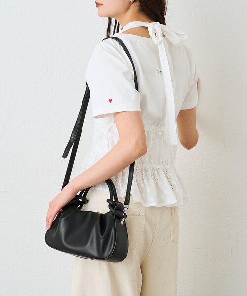 mystic(ミスティック)の「リングハンドルミニBAG(ハンドバッグ・レディース・ブラック/オフホワイト・ONE SIZE)」の16枚目の写真