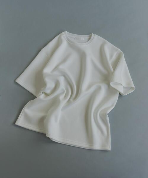 SENSE OF PLACE by URBAN RESEARCH（センスオブプレイスバイアーバンリサーチ）の「『一部WEB限定カラー』『接触冷感/速乾』ダンボールポンチショートスリーブTシャツ（Tシャツ/カットソー・メンズ・ライトベージュ/ブラック/イエロー/チャコールグレー/ブラウン/グリーン/ホワイト・LARGE/MEDIUM）」の2枚目の写真