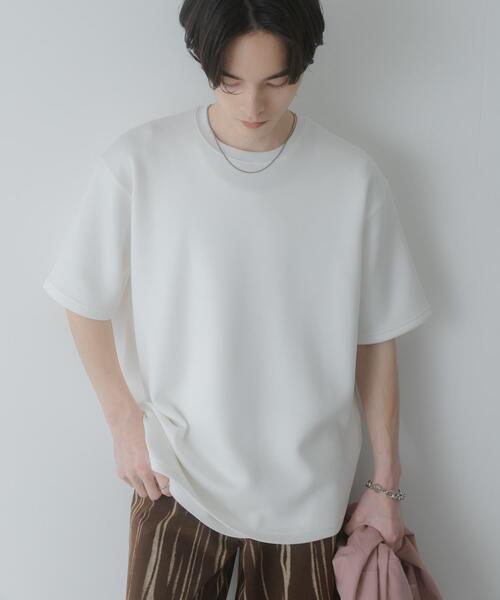 SENSE OF PLACE by URBAN RESEARCH（センスオブプレイスバイアーバンリサーチ）の「『一部WEB限定カラー』『接触冷感/速乾』ダンボールポンチショートスリーブTシャツ（Tシャツ/カットソー・メンズ・ライトベージュ/ブラック/イエロー/チャコールグレー/ブラウン/グリーン/ホワイト・LARGE/MEDIUM）」の9枚目の写真