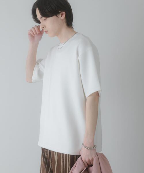 SENSE OF PLACE by URBAN RESEARCH（センスオブプレイスバイアーバンリサーチ）の「『一部WEB限定カラー』『接触冷感/速乾』ダンボールポンチショートスリーブTシャツ（Tシャツ/カットソー・メンズ・ライトベージュ/ブラック/イエロー/チャコールグレー/ブラウン/グリーン/ホワイト・LARGE/MEDIUM）」の12枚目の写真