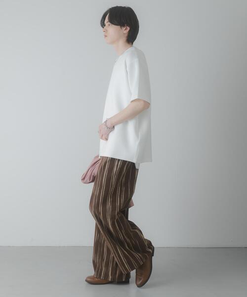 SENSE OF PLACE by URBAN RESEARCH（センスオブプレイスバイアーバンリサーチ）の「『一部WEB限定カラー』『接触冷感/速乾』ダンボールポンチショートスリーブTシャツ（Tシャツ/カットソー・メンズ・ライトベージュ/ブラック/イエロー/チャコールグレー/ブラウン/グリーン/ホワイト・LARGE/MEDIUM）」の9枚目の写真