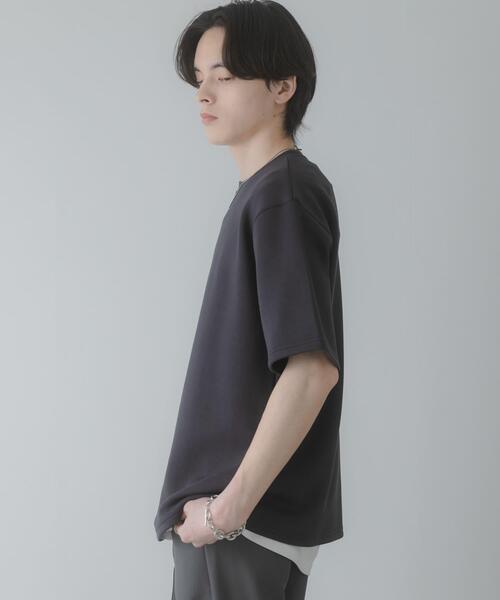 SENSE OF PLACE by URBAN RESEARCH（センスオブプレイスバイアーバンリサーチ）の「『一部WEB限定カラー』『接触冷感/速乾』ダンボールポンチショートスリーブTシャツ（Tシャツ/カットソー・メンズ・ライトベージュ/ブラック/イエロー/チャコールグレー/ブラウン/グリーン/ホワイト・LARGE/MEDIUM）」の14枚目の写真