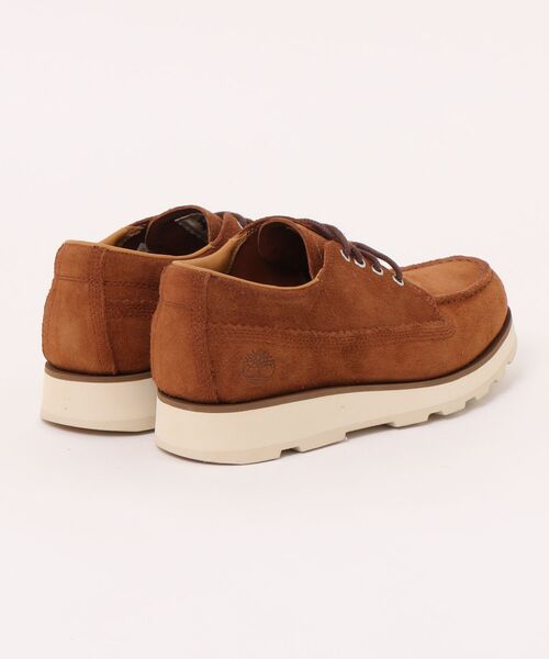 Timberland(ティンバーランド)の「Timberland ティンバーランド BRITTON MILLS LACE UP SHOE【本革】メンズシューズ(ブリットンミルズレースアップシューズ) A43JG EIZ ブラウン(モカシン/デッキシューズ・メンズ・ブラウン・25.5cm/26.0cm/26.5cm/27.0cm/27.5cm/28.0cm/25.0cm)」の2枚目の写真