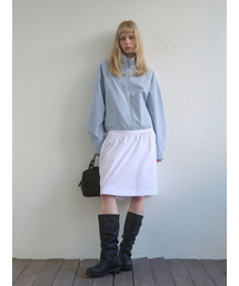 Kijun（キジュン）の「Regular Check Blouson Sky Blue（MA-1）」