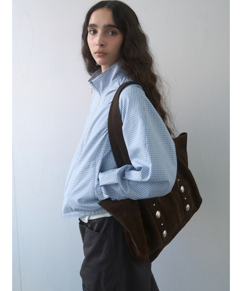 Kijun(キジュン)の「Regular Check Blouson Sky Blue(ブルゾン・レディース・その他・MEDIUM/SMALL)」の4枚目の写真