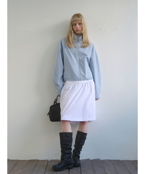 Kijun(キジュン)の「Regular Check Blouson Sky Blue(ブルゾン・レディース・その他・MEDIUM/SMALL)」の8枚目の写真