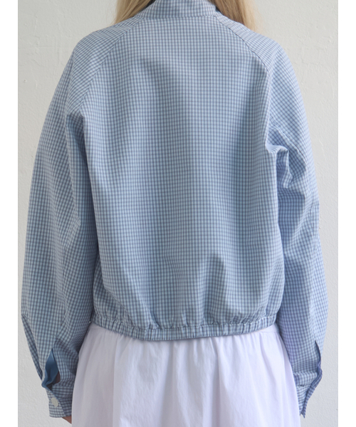 Kijun(キジュン)の「Regular Check Blouson Sky Blue(ブルゾン・レディース・その他・MEDIUM/SMALL)」の10枚目の写真