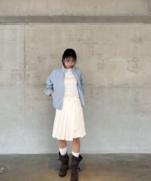 Kijun(キジュン)の「Regular Check Blouson Sky Blue(ブルゾン・レディース・その他・MEDIUM/SMALL)」の12枚目の写真