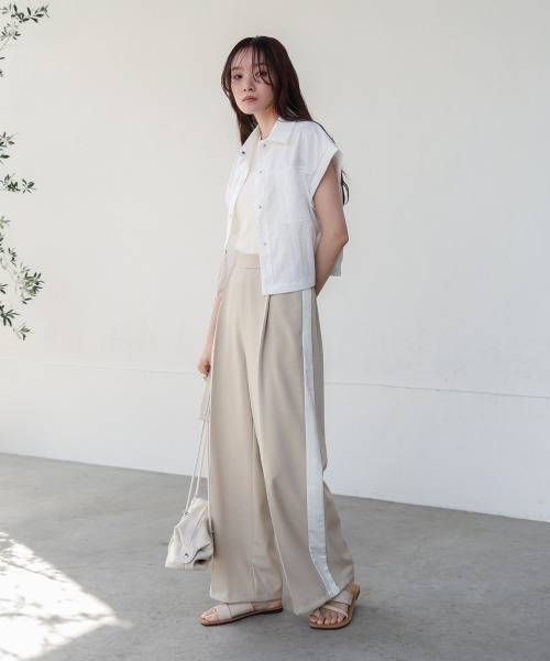 Bab（バブ）の「ランダムリブタンクトップ（タンクトップ・レディース・ブラック/ピンク/ベージュ・FREE）」の19枚目の写真