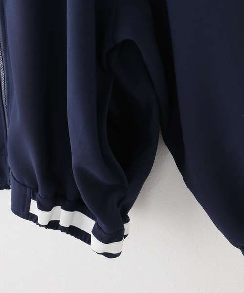 LAYAS(レイヤーズ)の「【LAYAS/レイヤーズ】 JERSEY BLOUSON(ブルゾン・レディース・ネイビー・FREE)」の4枚目の写真
