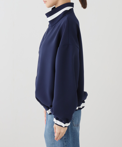 LAYAS(レイヤーズ)の「【LAYAS/レイヤーズ】 JERSEY BLOUSON(ブルゾン・レディース・ネイビー・FREE)」の11枚目の写真