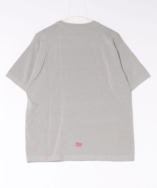 TonyTaizsun（トニータイズサン）の「【TonyTaizsun/トニータイズサン】Tony Pocket Knit Tee　ニット　ポケット　Tシャツ　接触冷感（Tシャツ/カットソー・メンズ・グレー・MEDIUM/LARGE）」の5枚目の写真