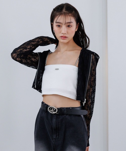 repipi armario(レピピ アルマリオ)の「【3WAY】チェーンショルダーチューブトップ(チューブトップ・キッズ・ブラック/オフホワイト・SMALL/MEDIUM/LARGE)」の16枚目の写真