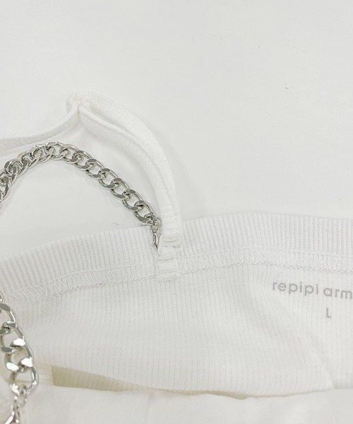 repipi armario(レピピ アルマリオ)の「【3WAY】チェーンショルダーチューブトップ(チューブトップ・キッズ・ブラック/オフホワイト・SMALL/MEDIUM/LARGE)」の11枚目の写真