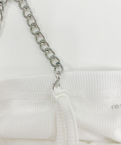 repipi armario(レピピ アルマリオ)の「【3WAY】チェーンショルダーチューブトップ(チューブトップ・キッズ・ブラック/オフホワイト・SMALL/MEDIUM/LARGE)」の12枚目の写真