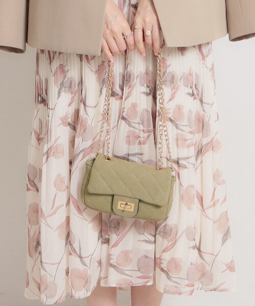 couture brooch（クチュールブローチ）の「スエード調ミニショルダーバッグ（ショルダーバッグ・レディース・ベージュ/ピンク系・00）」の3枚目の写真