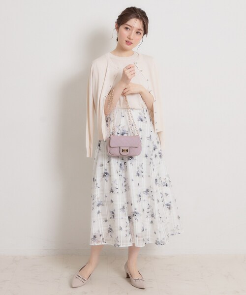 couture brooch（クチュールブローチ）の「スエード調ミニショルダーバッグ（ショルダーバッグ・レディース・ベージュ/ピンク系・00）」の6枚目の写真