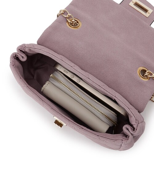 couture brooch（クチュールブローチ）の「スエード調ミニショルダーバッグ（ショルダーバッグ・レディース・ベージュ/ピンク系・00）」の14枚目の写真