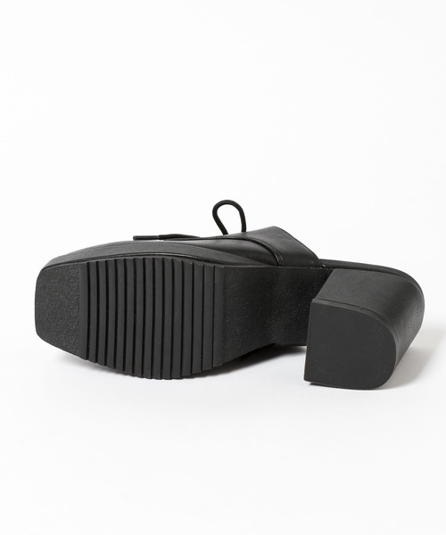 HARE(ハレ)の「ハイソールレースアップミュール(HARE)(サンダル・メンズ・ブラック/ブラック系その他・MEDIUM/LARGE)」の9枚目の写真