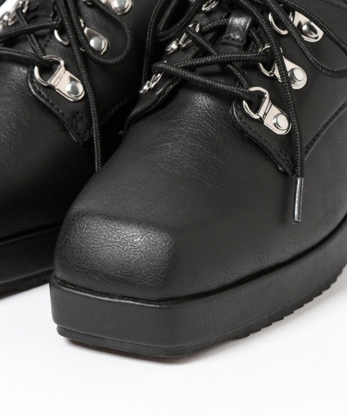 HARE(ハレ)の「ハイソールレースアップミュール(HARE)(サンダル・メンズ・ブラック/ブラック系その他・MEDIUM/LARGE)」の11枚目の写真