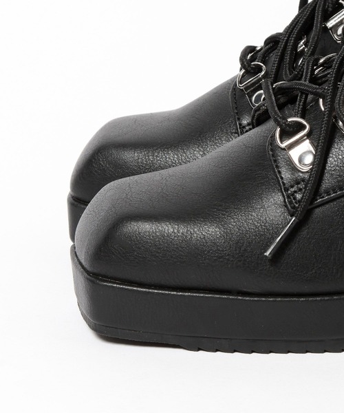 HARE(ハレ)の「ハイソールレースアップミュール(HARE)(サンダル・メンズ・ブラック/ブラック系その他・MEDIUM/LARGE)」の12枚目の写真
