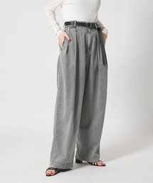 conte（コンテ）の「＜conte＞タック デニムワイドパンツ（デニムパンツ）」