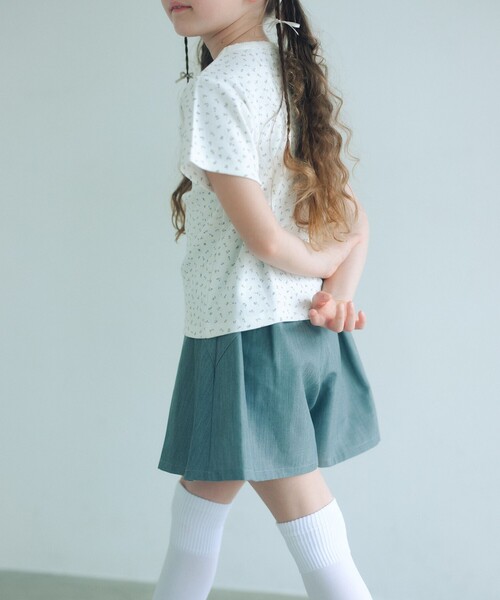 green label relaxing（グリーンレーベルリラクシング）の「【COOL CHIC GIRLS STYLE】プリーツ スカパン / キッズ  120cm-160cm（その他パンツ・キッズ・ダークグレー/ライトグレー・160cm/150cm/140cm/130cm/120cm）」の5枚目の写真