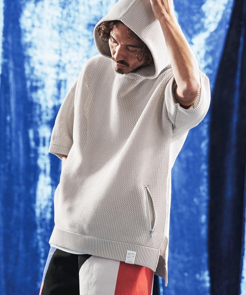 Rene ニットパーカー 薄手 リアルスタイル REAL STYLE ニット パーカー レディース 薄手 夏 秋