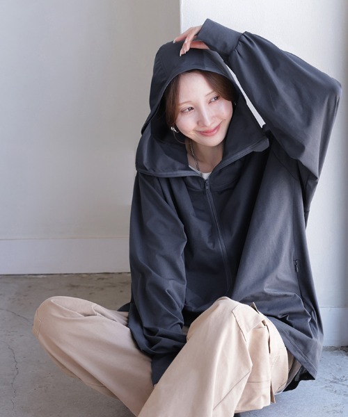 elu.uvカットパーカー　ブラック　新品 261089s-kago01.jpg