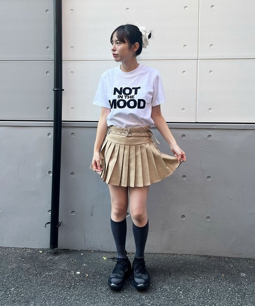 Narcissus（ナルシス）の「【Narcissus】モードロゴTシャツ（Tシャツ/カットソー・レディース・ホワイト/ブラウン・FREE）」の12枚目の写真