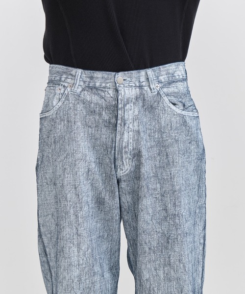 URU(ウル)の「WIDE PANTS(チノパンツ・メンズ・ブラック/ホワイト・1/2)」の7枚目の写真