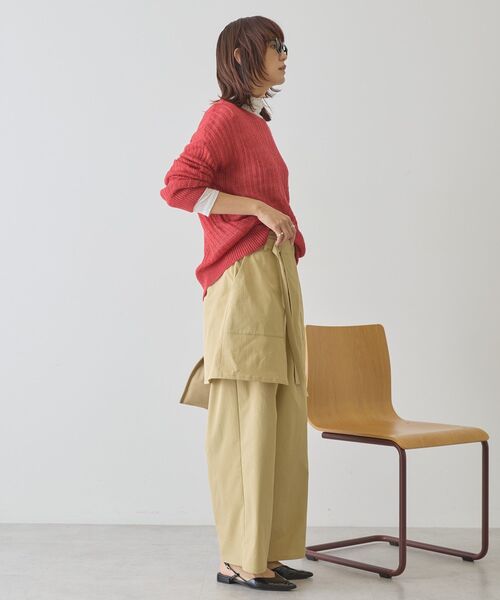 AMERICAN HOLIC（アメリカンホリック）の「【２点セット】レイヤードパンツ（その他パンツ・レディース・ベージュ/ブラック・L/M）」の17枚目の写真