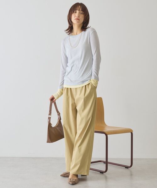 AMERICAN HOLIC（アメリカンホリック）の「【２点セット】レイヤードパンツ（その他パンツ・レディース・ベージュ/ブラック・L/M）」の19枚目の写真