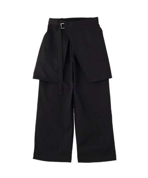 AMERICAN HOLIC（アメリカンホリック）の「【２点セット】レイヤードパンツ（その他パンツ・レディース・ベージュ/ブラック・L/M）」の2枚目の写真