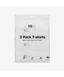 BASIC HOUSE（ベーシックハウス）の「[3PACK] UNI BCI コットンラウンドネック半袖Tシャツ3パック LATS0110（Tシャツ/カットソー）」