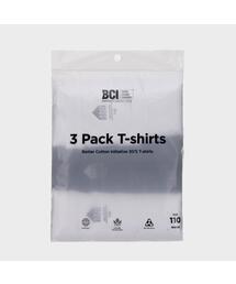 BASIC HOUSE（ベーシックハウス）の「[3PACK] UNI BCI コットンラウンドネック半袖Tシャツ3パック LATS0110（Tシャツ/カットソー）」