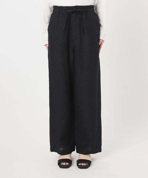 JOURNAL STANDARD relume（ジャーナルスタンダード　レリューム）の「ベルギーリネンワイドイージーパンツ（その他パンツ・レディース・ブラック/ブラウン/ベージュ・36/38）」の18枚目の写真