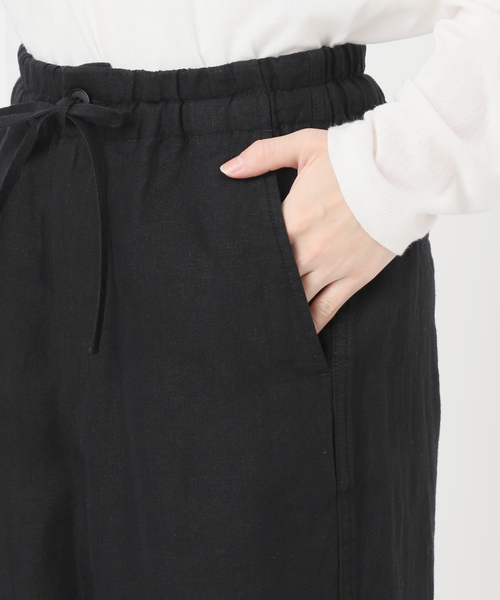 JOURNAL STANDARD relume（ジャーナルスタンダード　レリューム）の「ベルギーリネンワイドイージーパンツ（その他パンツ・レディース・ブラック/ブラウン/ベージュ・36/38）」の12枚目の写真
