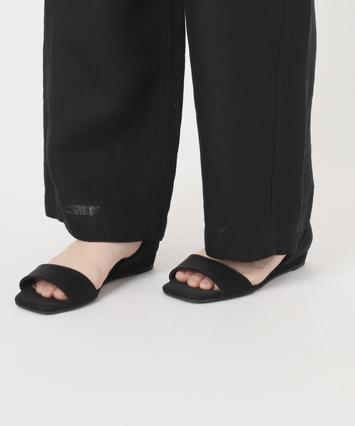 JOURNAL STANDARD relume（ジャーナルスタンダード　レリューム）の「ベルギーリネンワイドイージーパンツ（その他パンツ・レディース・ブラック/ブラウン/ベージュ・36/38）」の11枚目の写真