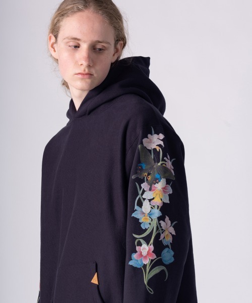 rehacer : Botanical Line Hoodie / ボタニカル ラインフーディー
