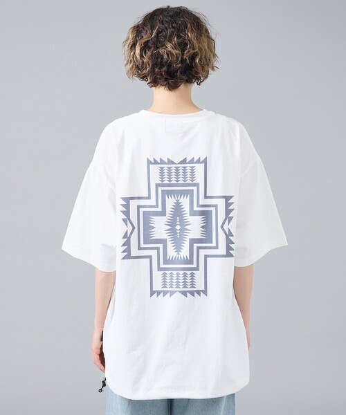 PENDLETON(ペンドルトン)の「【PENDLETON/ペンドルトン】カルキュロ バックプリント 半袖Tシャツ / ユニセックス(Tシャツ/カットソー・メンズ・オフホワイト/カーキ/サックスブルー/ブラック/スモークピンク・L/M)」の11枚目の写真