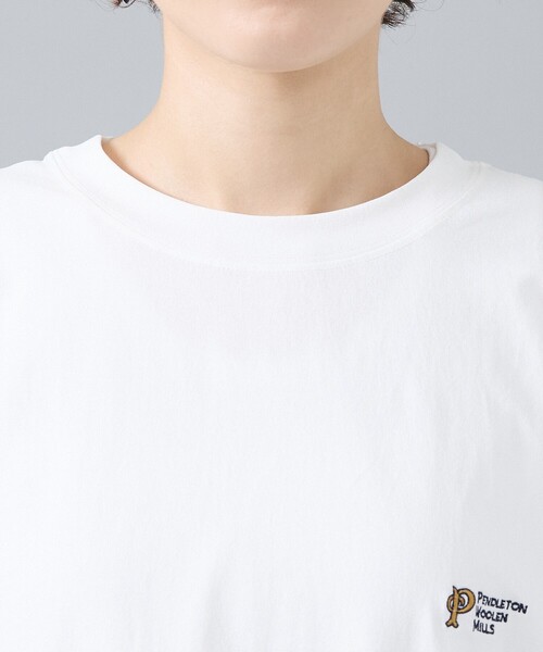 PENDLETON(ペンドルトン)の「【PENDLETON/ペンドルトン】カルキュロ バックプリント 半袖Tシャツ / ユニセックス(Tシャツ/カットソー・メンズ・オフホワイト/カーキ/サックスブルー/ブラック/スモークピンク・L/M)」の12枚目の写真