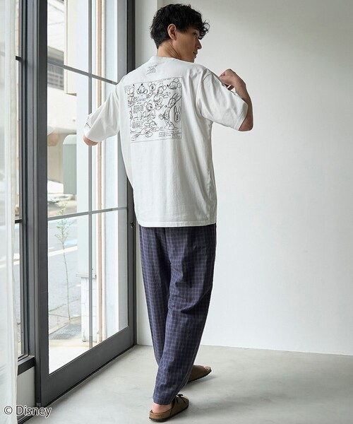 coen(コーエン)の「Mickey(ミッキー)ヴィンテージライクTシャツ(Tシャツ/カットソー・メンズ・ベージュ/ブラック/ホワイト・S/XL/L/M)」の6枚目の写真
