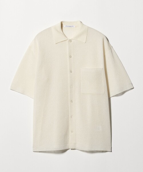 BEAUTY&YOUTH UNITED ARROWS（ビューティーアンドユースユナイテッドアローズ）の「ミラノリブ ショートスリーブ シャツカーディガン ウォッシャブル（カーディガン/ボレロ・レディース・オフホワイト/ブラック/シャーベット・FREE）」の19枚目の写真
