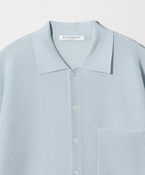 BEAUTY&YOUTH UNITED ARROWS(ビューティーアンドユースユナイテッドアローズ)の「ミラノリブ ショートスリーブ シャツカーディガン ウォッシャブル(カーディガン/ボレロ・レディース・オフホワイト/ブラック/シャーベット/コバルトブルー・FREE)」の21枚目の写真