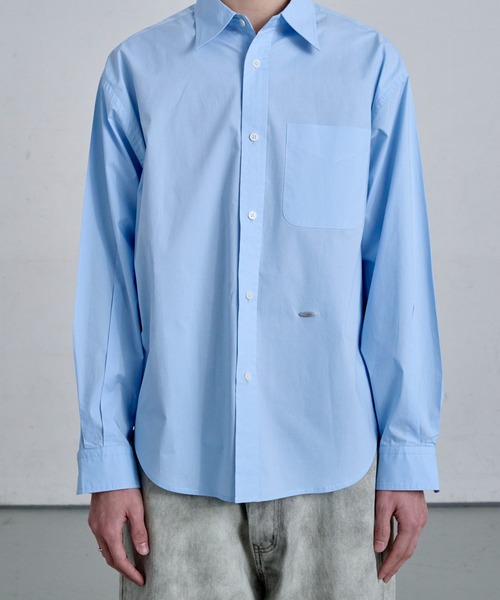THE CLE(ザクレ)の「BLUE SHIRT / ブルーシャツ(シャツ/ブラウス・メンズ・ブラック/ブルー・1/2)」の2枚目の写真