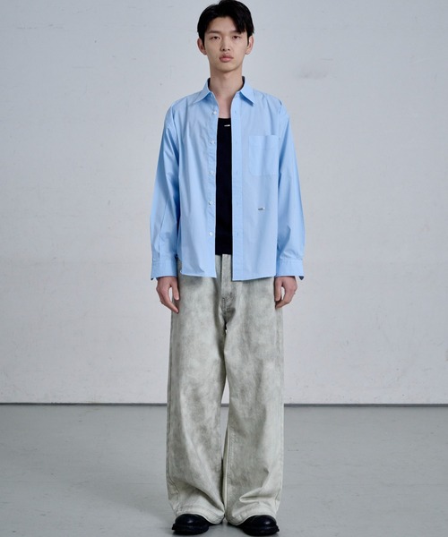 THE CLE(ザクレ)の「BLUE SHIRT / ブルーシャツ(シャツ/ブラウス・メンズ・ブラック/ブルー・1/2)」の3枚目の写真