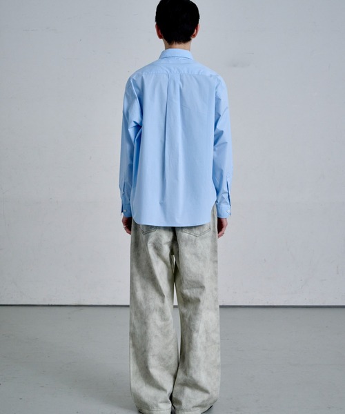 THE CLE(ザクレ)の「BLUE SHIRT / ブルーシャツ(シャツ/ブラウス・メンズ・ブラック/ブルー・1/2)」の6枚目の写真