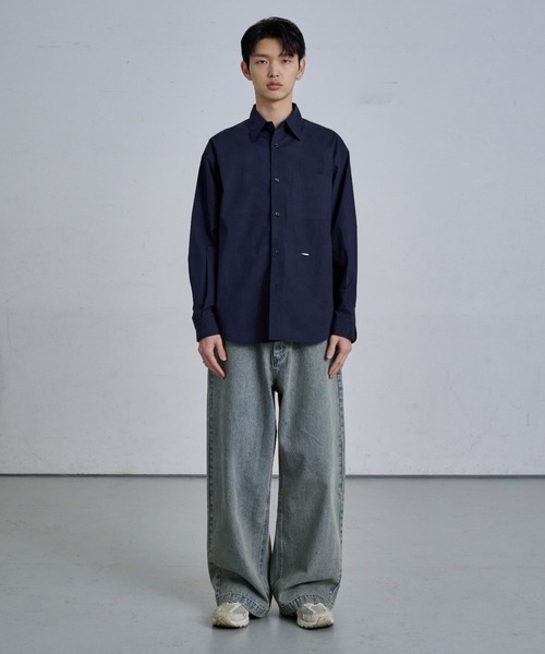 THE CLE(ザクレ)の「BLUE SHIRT / ブルーシャツ(シャツ/ブラウス・メンズ・ブラック/ブルー・1/2)」の8枚目の写真