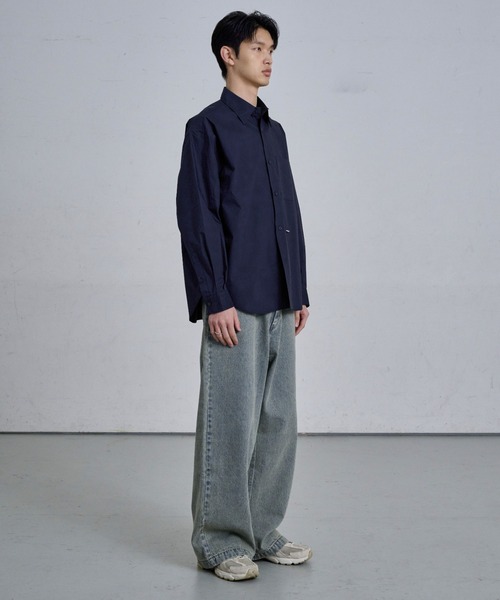 THE CLE(ザクレ)の「BLUE SHIRT / ブルーシャツ(シャツ/ブラウス・メンズ・ブラック/ブルー・1/2)」の12枚目の写真
